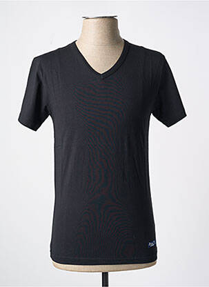 Tricou negru BRISE LAMES bărbat