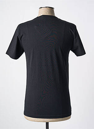 Tricou croială cambrată mâneci scurte negru BRISE LAMES bărbat