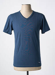 Tricou croială cambrată mâneci scurte albastru deschis BRISE LAMES homme