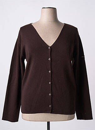 Vestă cu mâneci lungi maro CAP BRETON femeie