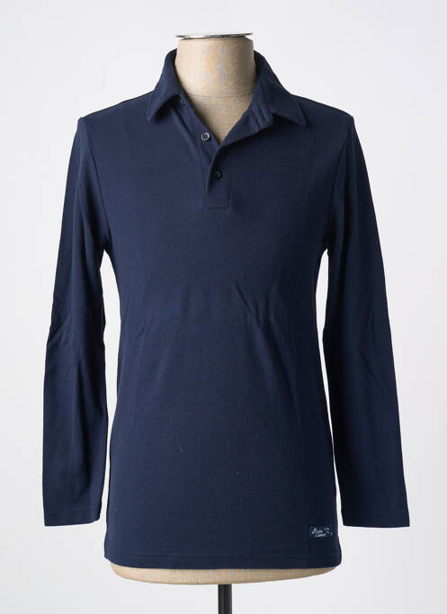 Polo albastru BRISE LAMES bărbat