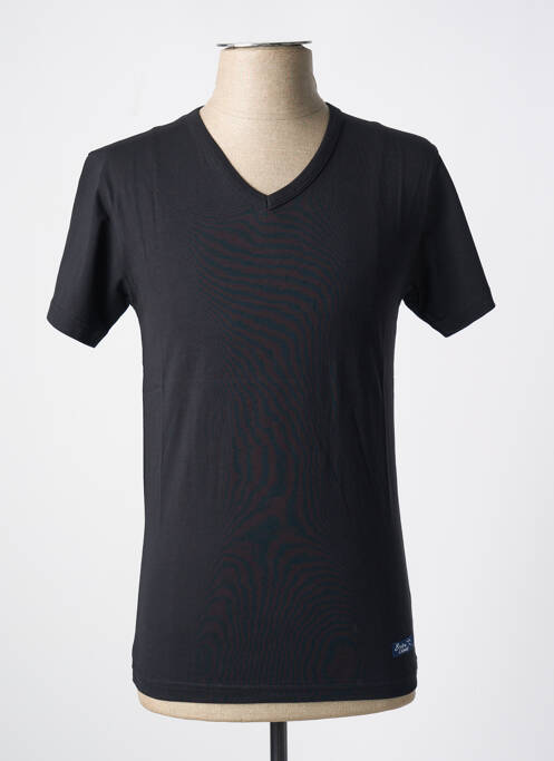 Tricou negru BRISE LAMES bărbat