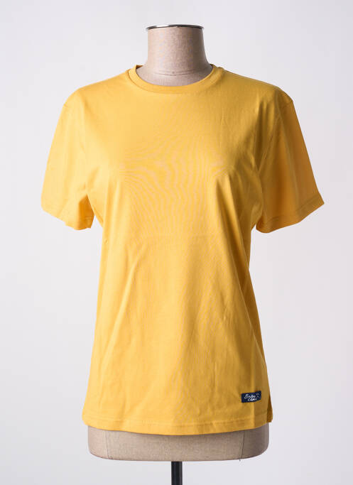 Tricou galben BRISE LAMES femeie