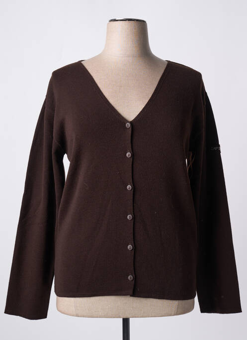 Vestă cu mâneci lungi maro CAP BRETON femeie