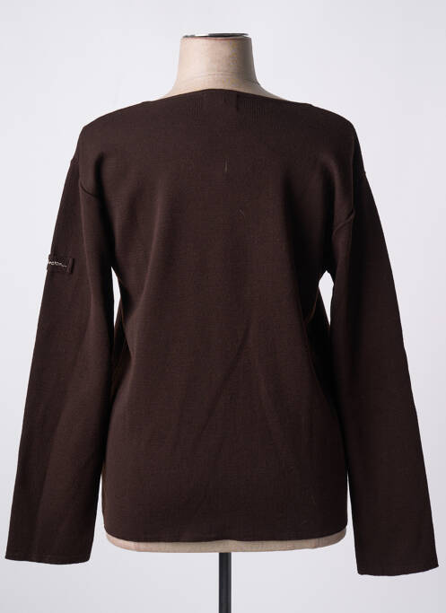 Vestă cu mâneci lungi maro CAP BRETON femeie