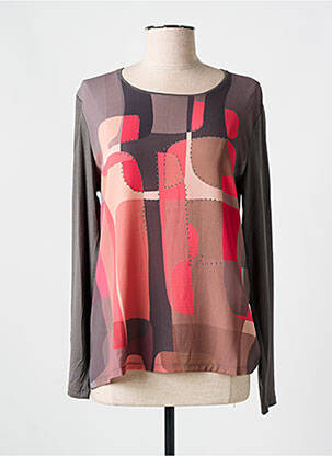 Tricou mâneci lungi mâneci lungi maro BARBARA LEBEK femeie