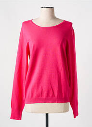 Pulover croială cambrată mâneci lungi roz ÉTYMOLOGIE femme