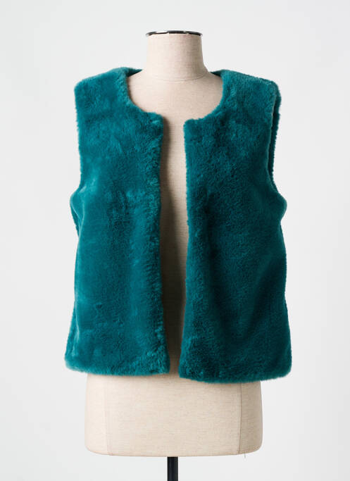 Vestă fără mâneci verde C'EST BEAU LA VIE femeie