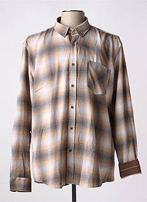 Cămașă cu mâneci lungi mâneci lungi maro CAPTEN bărbat