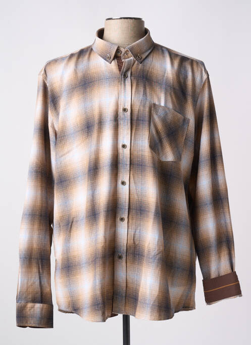 Cămașă cu mâneci lungi maro CAPTEN bărbat