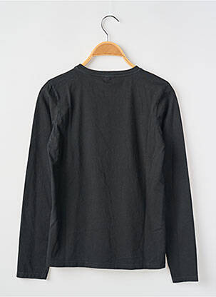 Tricou croială dreaptă mâneci lungi negru DIXIE fată
