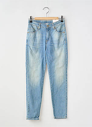 Blugi cu croială slim albastru PLEASE fată