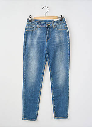 Blugi cu croială slim albastru PLEASE fată