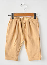 Pantalon drept buzunare talie elastică bej LES PETITES CHOSES garcon