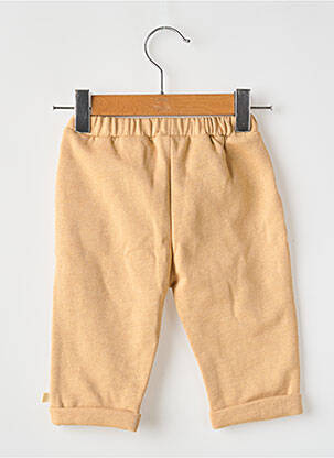 Pantalon drept buzunare talie elastică bej LES PETITES CHOSES băiat
