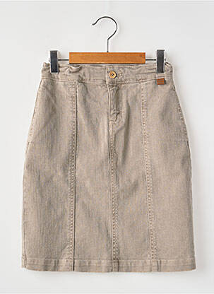 Fustă midi bej TOCOTO VINTAGE fată