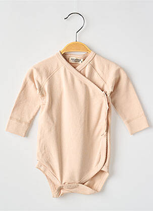 Body de lenjerie bej MARMAR fată