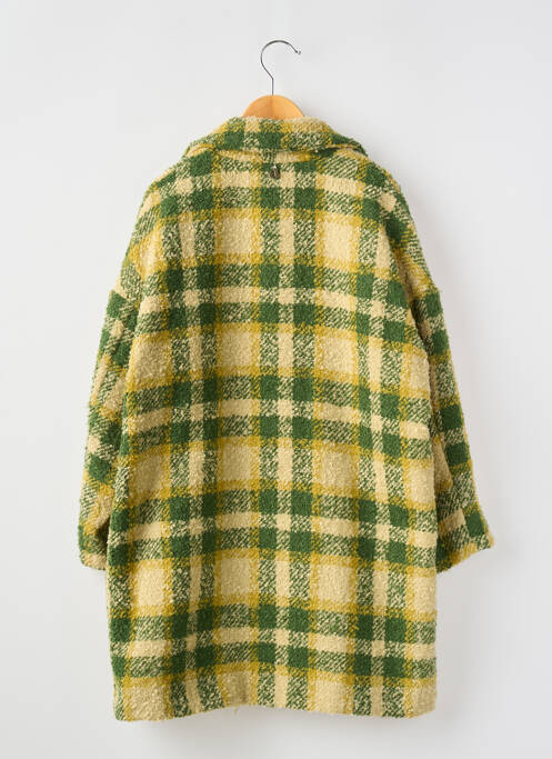 Palton lung verde DIXIE fată