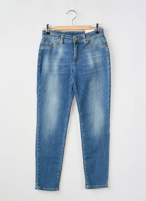 Blugi cu croială slim albastru PLEASE fată