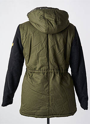 Parka mâneci lungi cu glugă verde MERI & ESCA femeie