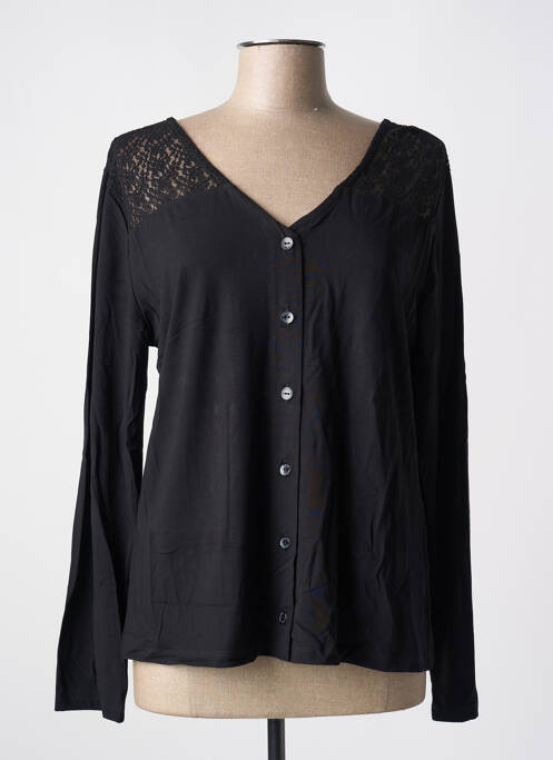 Vestă cu mâneci lungi negru MALOKA femeie