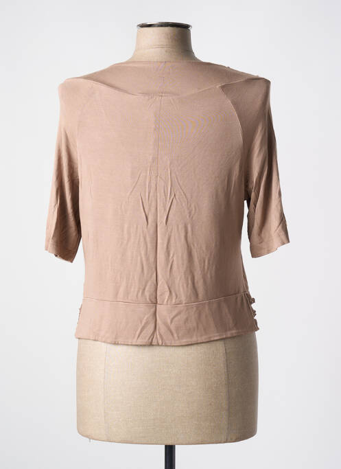 Vestă cu mâneci scurte maro LA FEE MARABOUTEE femeie