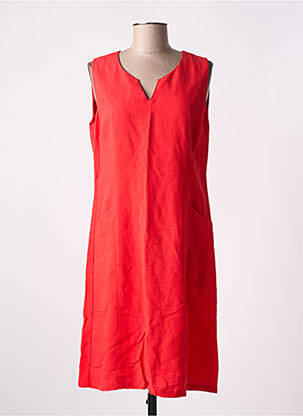 Rochie midi roșu PAUL BRIAL femeie