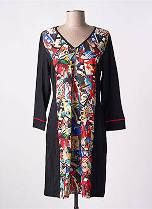 Rochie scurtă mâneci lungi mâneci lungi negru MALOKA femeie