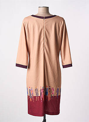 Rochie scurtă mâneci 3/4 mâneci 3/4 bej PAUL BRIAL femeie