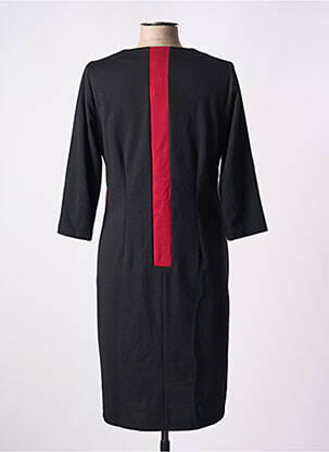 Rochie midi mâneci 3/4 mâneci 3/4 negru IMPULSION femeie