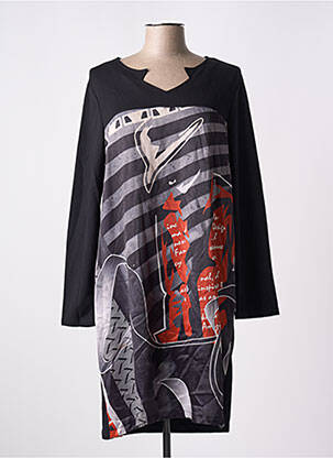 Rochie midi negru MALOKA femeie