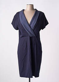 Rochie scurtă mâneci scurte mâneci scurte albastru PAUL BRIAL femme