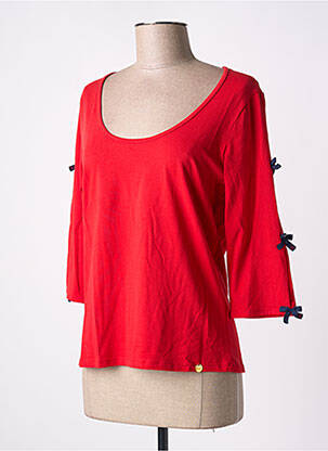 Tricou mâneci 3/4 mâneci 3/4 roșu PAUL BRIAL femeie