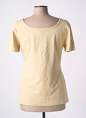 Tricou serigrafie mâneci scurte bej PAUL BRIAL femeie