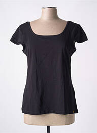 Tricou elasticitate mâneci scurte negru PAUL BRIAL femme