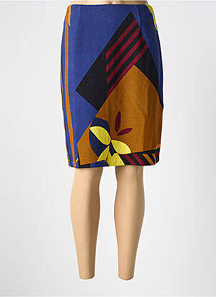 Fustă midi albastru PAUL BRIAL femeie