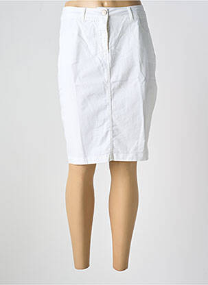 Fustă midi alb PAUL BRIAL femeie