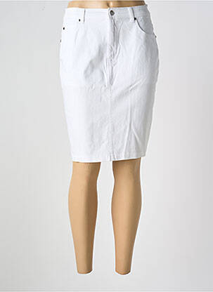 Fustă midi alb MARBLE femeie