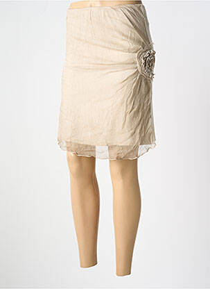 Fustă scurtă bej LA FEE MARABOUTEE femeie