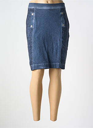 Fustă midi albastru MALOKA femeie