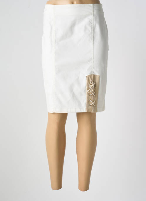 Fustă midi alb PAUL BRIAL femeie