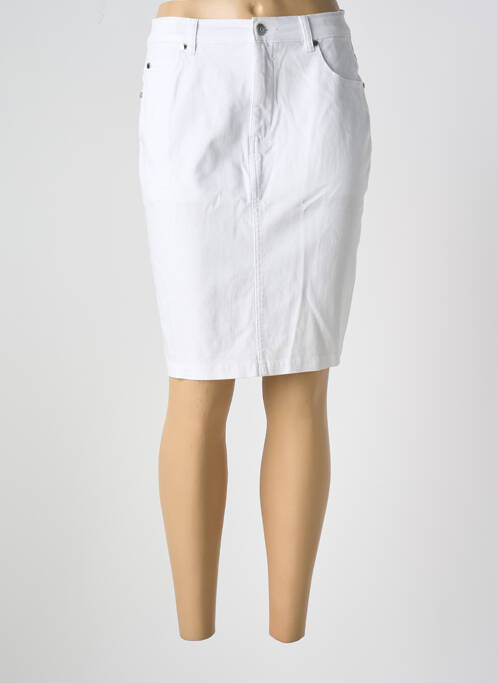 Fustă midi alb MARBLE femeie