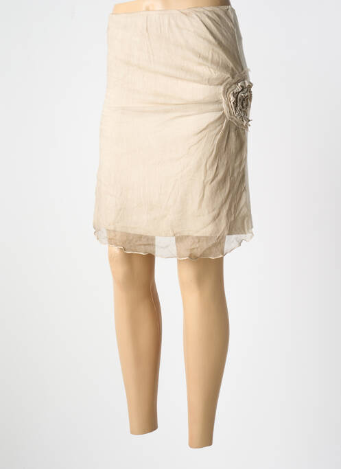 Fustă scurtă bej LA FEE MARABOUTEE femeie