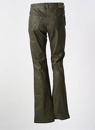Pantalon drept elasticitate talie înaltă verde PAUL BRIAL femeie