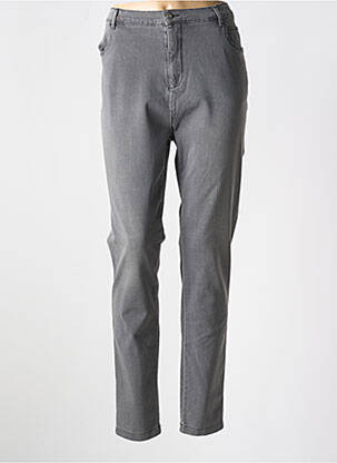 Blugi cu croială slim gri MARBLE femeie