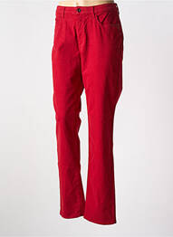 Pantalon slim elasticitate mărime normală roșu IMPULSION femme