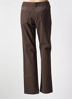 Pantalon drept elasticitate mărime normală maro POUSSIERE D'ETOLE femeie