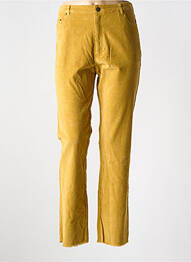 Pantalon slim elasticitate mărime normală galben SURKANA femeie