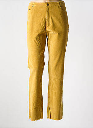 Pantalon slim galben SURKANA femeie