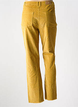 Pantalon slim elasticitate mărime normală galben SURKANA femeie